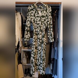 Zara Floral Green Dress